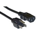 Cable Wholesale CableWholesale 10W1-01215 Computer-Monitor Power Cord  Black  NEMA 5-15P to C13  10 Amp  UL  CSA rated  15 foot 10W1-01215